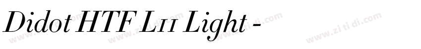 Didot HTF L11 Light 字体转换